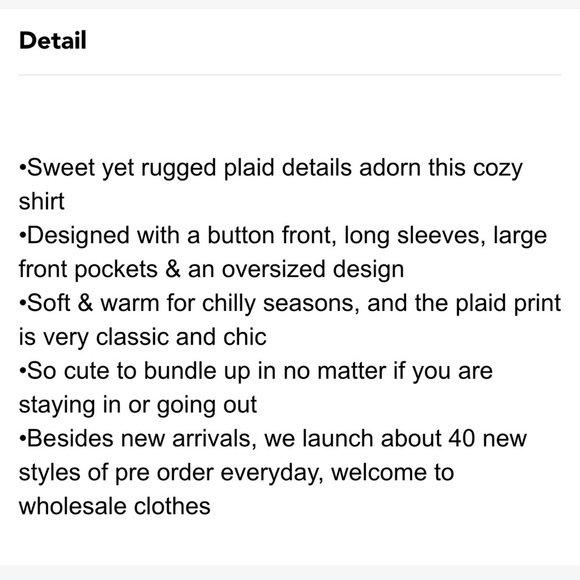 GEOMETRIC Plaid Print Pocketed Shirt - Picture 2 of 2